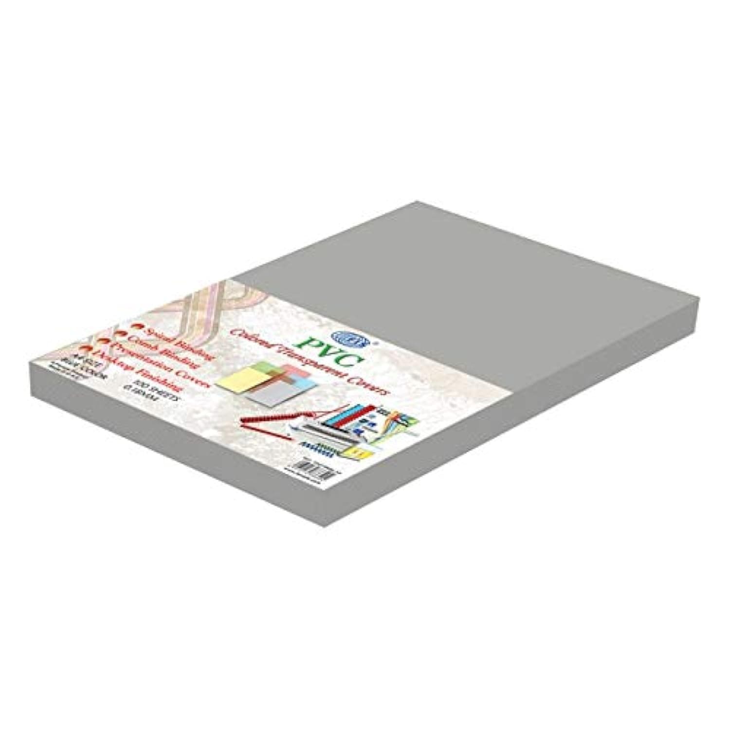 Fis Pvc Colored Transparent Covers - 180 Micron, Pocket Of 100 Pieces