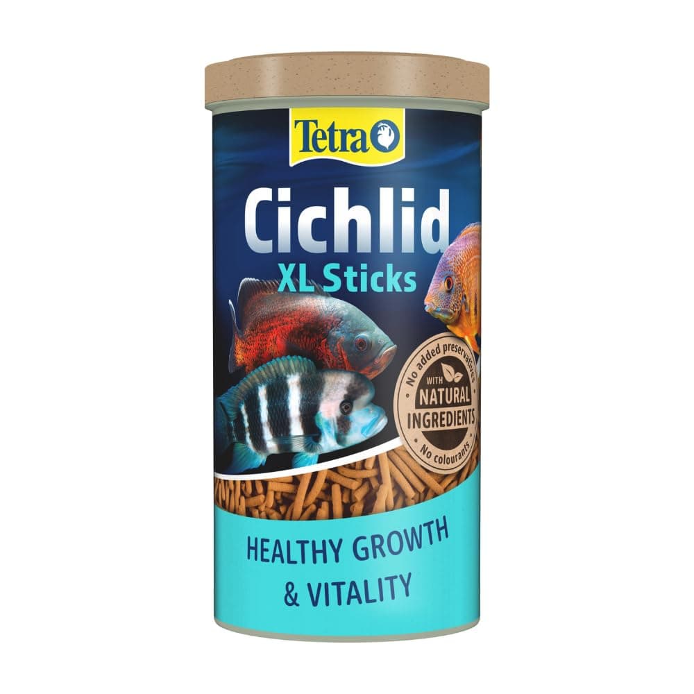 Tetra Cichlid XL Fish Food Sticks Complete Food for Large Cichlids, 1 Litre