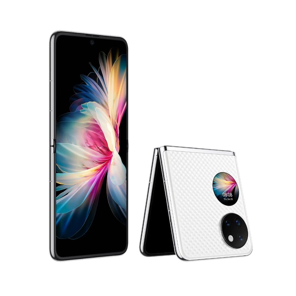 Huawei P50 Pocket Dual-SIM 256GB ROM + 8GB RAM (GSM Only | No CDMA) Factory Unlocked 4G/LTE Smartphone (White) - International Version