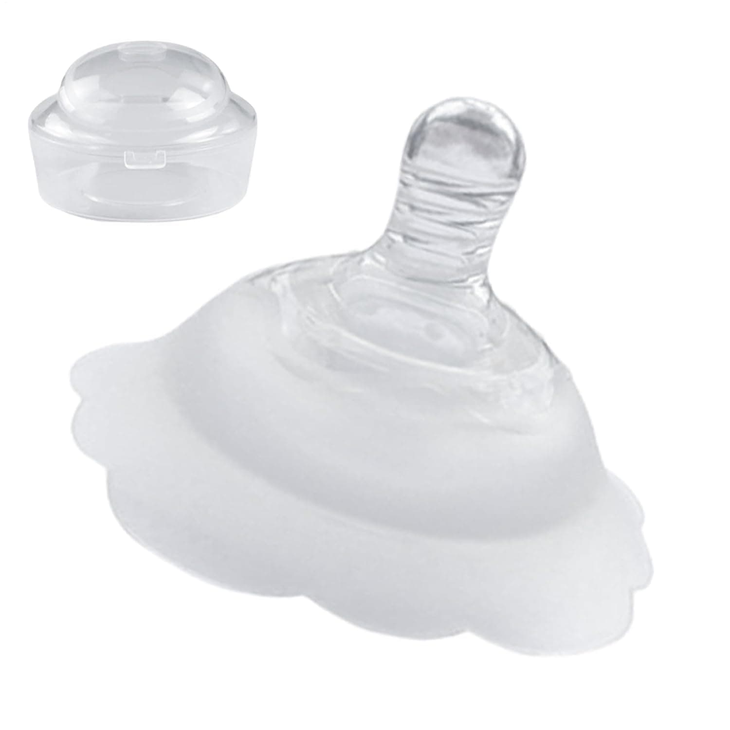 Nipple Shield for Breast Feeding | Silicone Nipple Shield Covers for Breastfeeding Mom,Soothing Silicone Covers Protection for Breast Care Mom Birth Nursery Baby Home