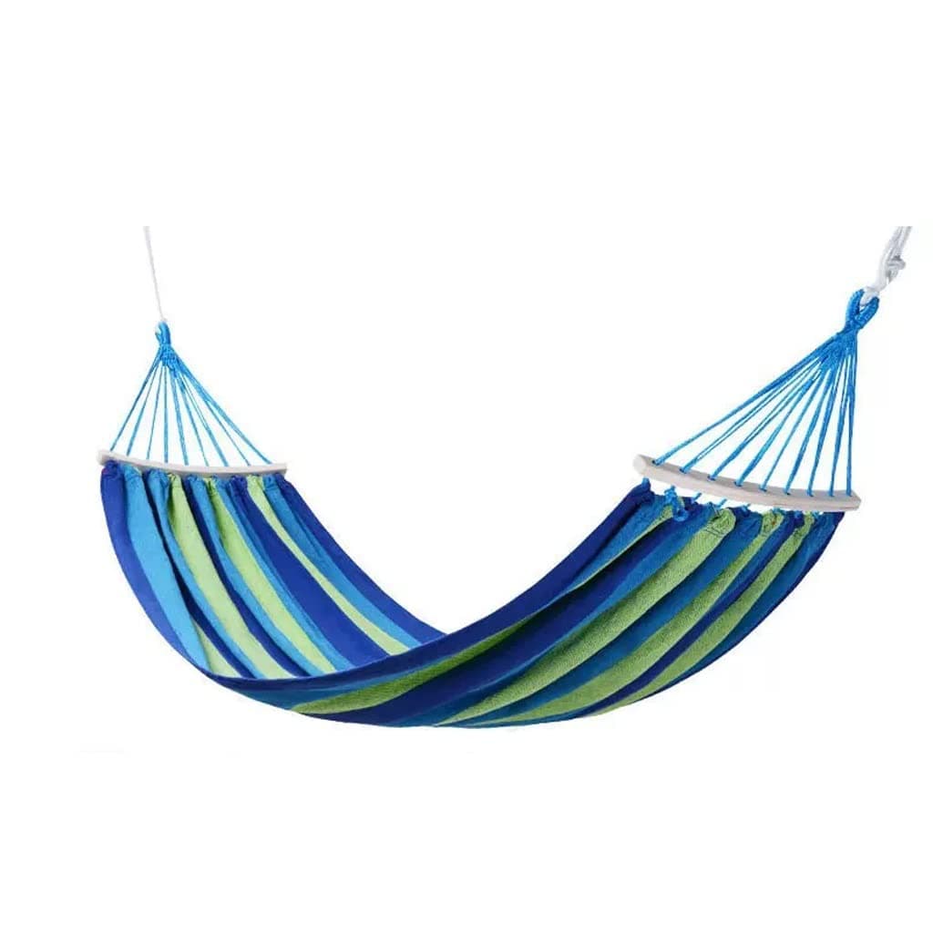 Outdoor Hammock Anti-rollover Travel Camping Portable Hammock Hanging Chair Outdoor Portable Camping Travel Equipment (Color : Green, Size : 200 * 150cm)
