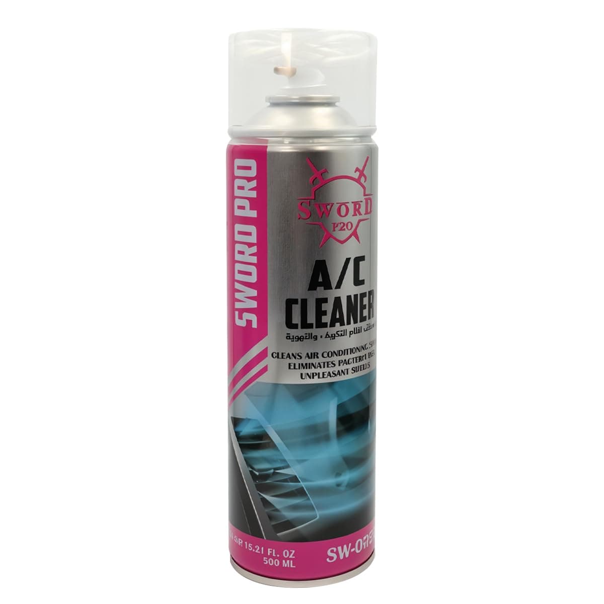 A/C Cleaner for Vehicles – 500ml Air Conditioning System Cleaner, Eliminates Bacteria, Odors, and Unpleasant Smells, Easy Application for Cars, SUVs, and More