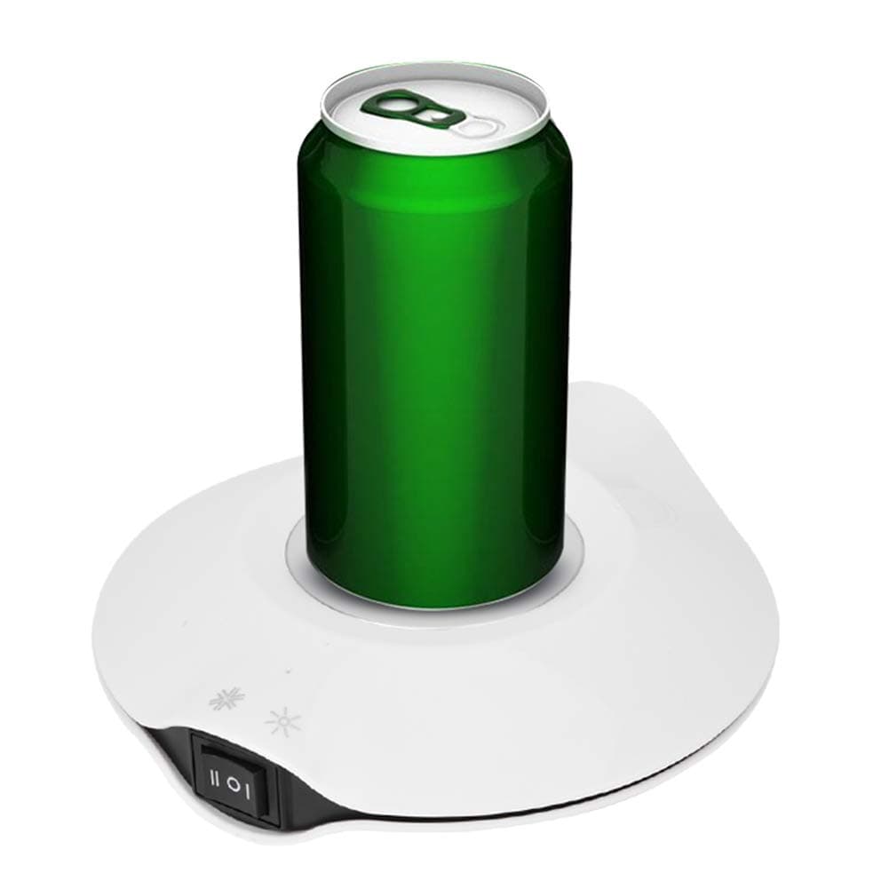 USB Cold and Hot Coasters, 2 in 1 Beverage Warmer and Drink Cooler, -3℃- 65 ℃ USB Heating and Cooling Mat Coffee Tea Beverage Cans Cooler & Warmer Heater Chilling Coasters(White)