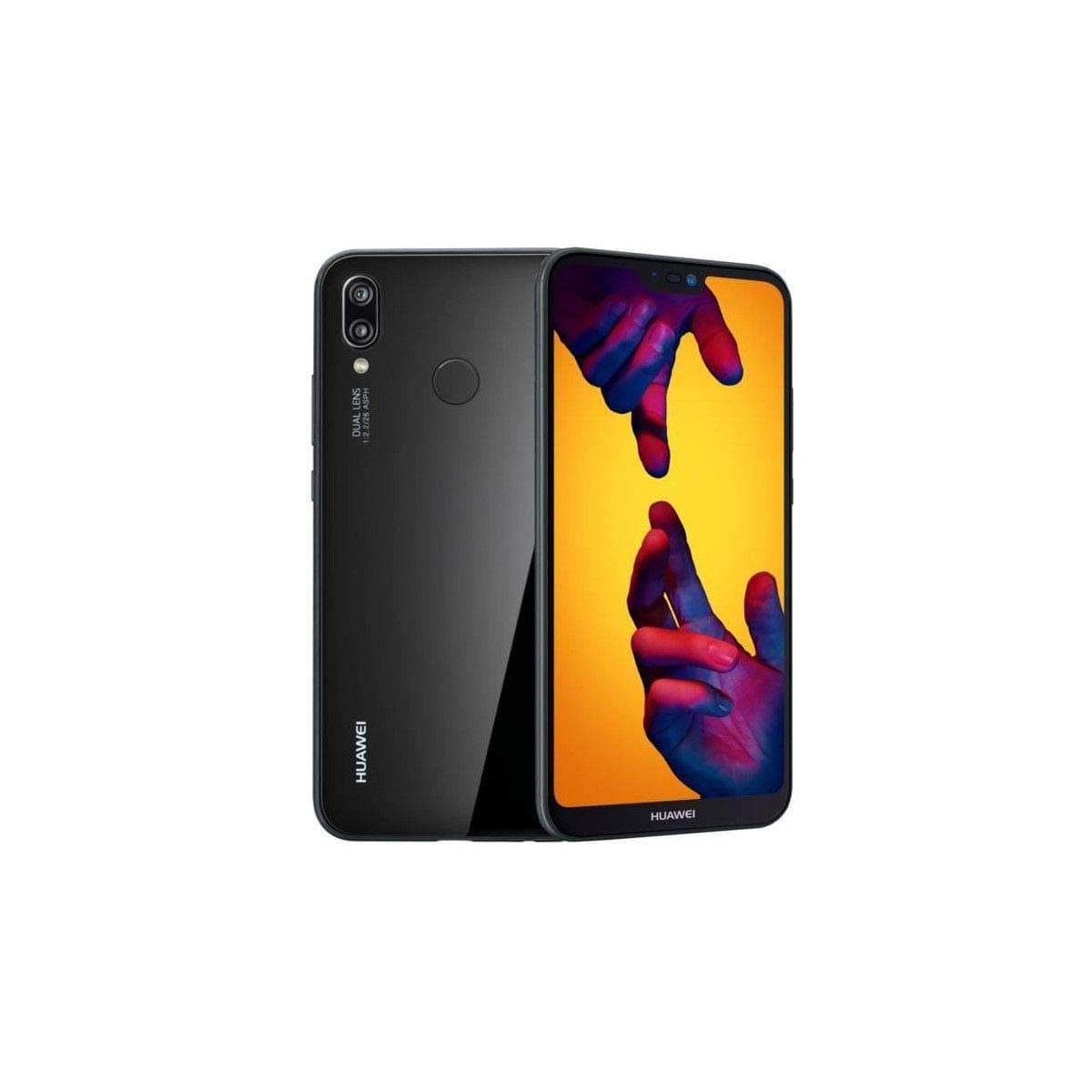 Huawei P20 Lite 64GB Midnight Black, Dual Sim, 5.84 inch, 4GB Ram, (GSM Only, No CDMA) Unlocked International Model, No Warranty