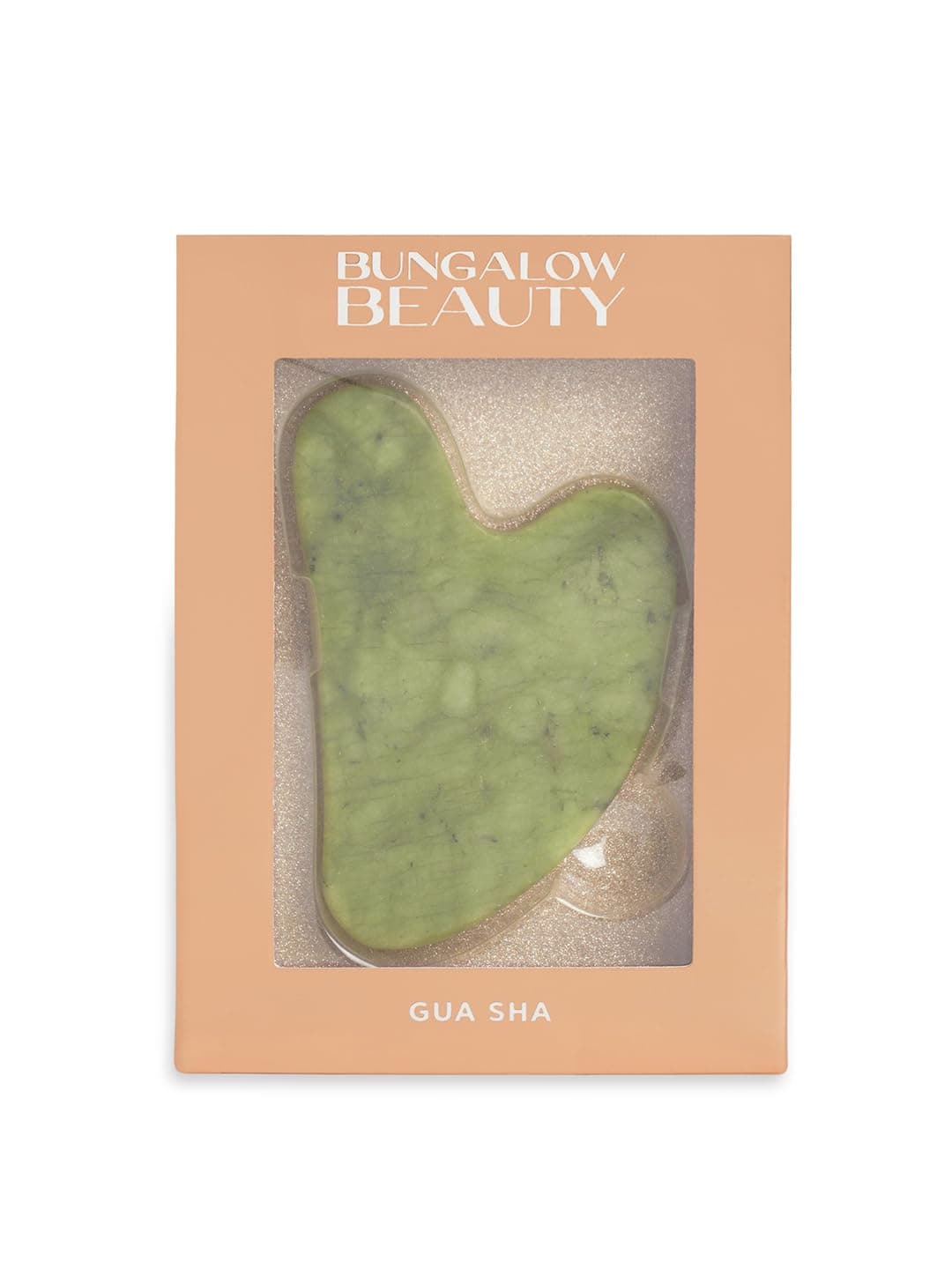 Gua Sha Facial Massage Tool, Green Jade