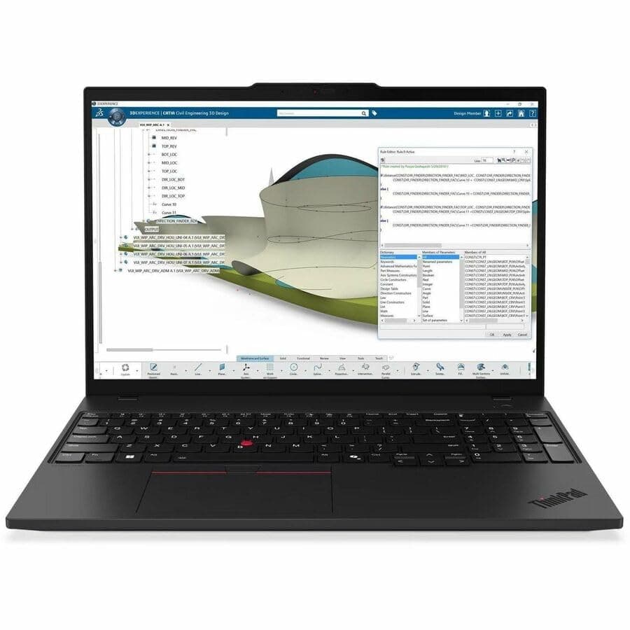 Lenovo ThinkPad P16s Gen 4 21QV002TUS 16" Mobile Workstation - WUXGA - 60 Hz - Intel Core Ultra 7 2nd Gen 255H - 16 GB - 512 GB SSD - English Keyboard - Black - Intel Chip - 1920 x 1200 - Windows 11 P