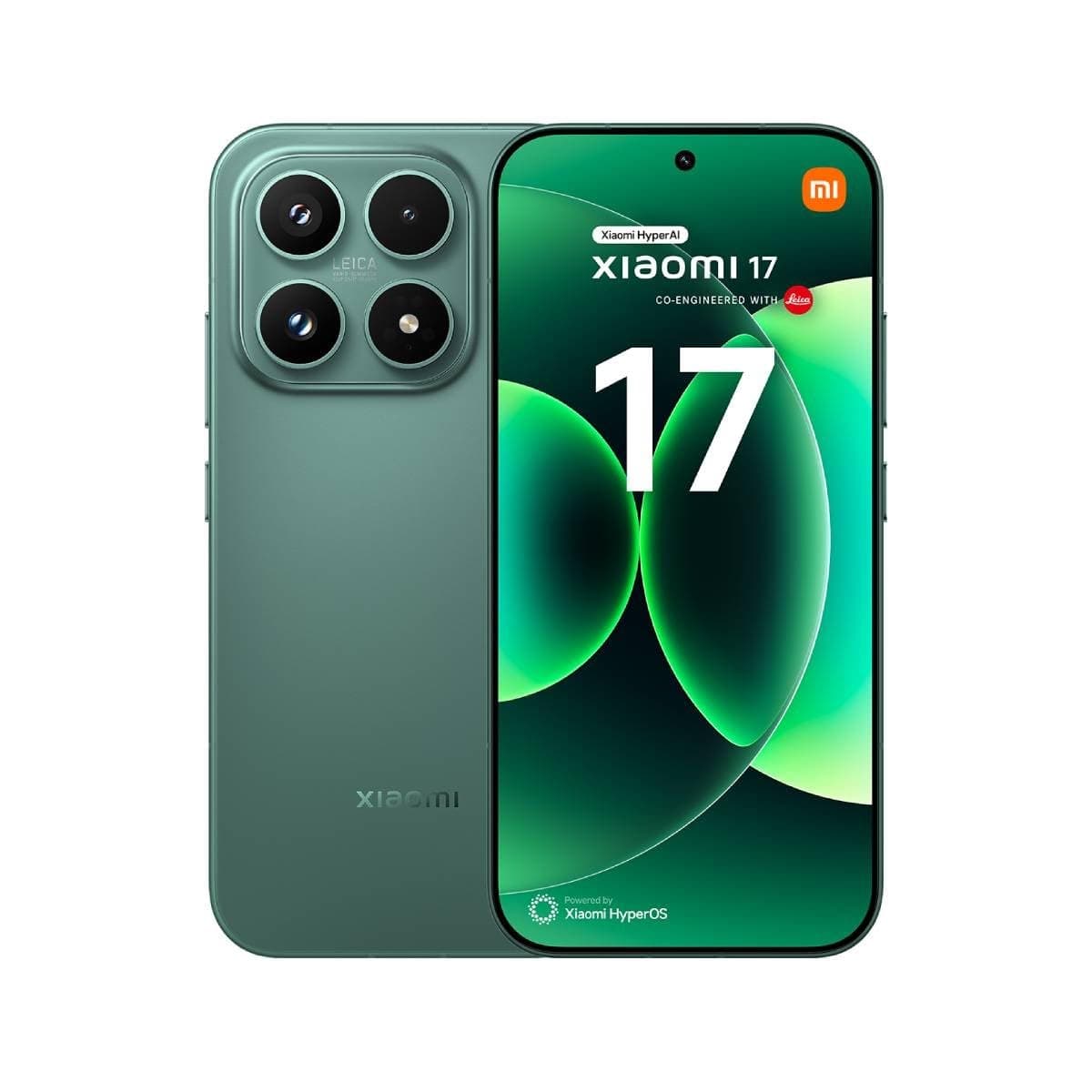 Xiaomi 17 Dual-SIM 256GB ROM + 12GB RAM (GSM Only | No CDMA) Factory Unlocked 5G Smartphone (Venture Green) - International Version