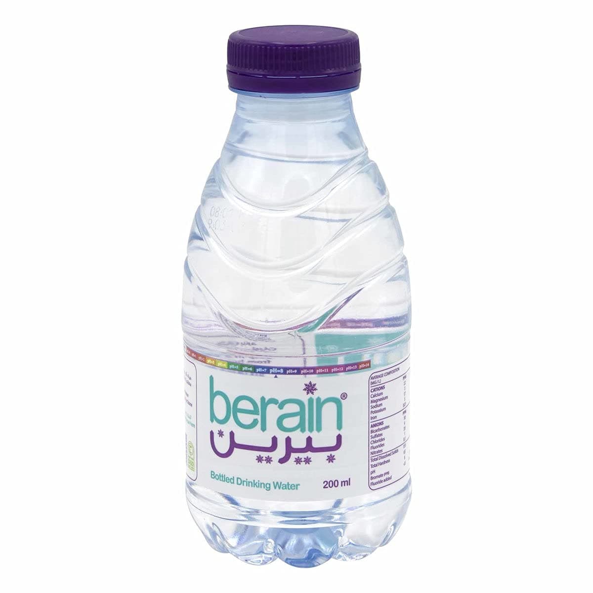 Berain Bottled Drinking Mineral Water, 200 ml - Pack of 1, Blue