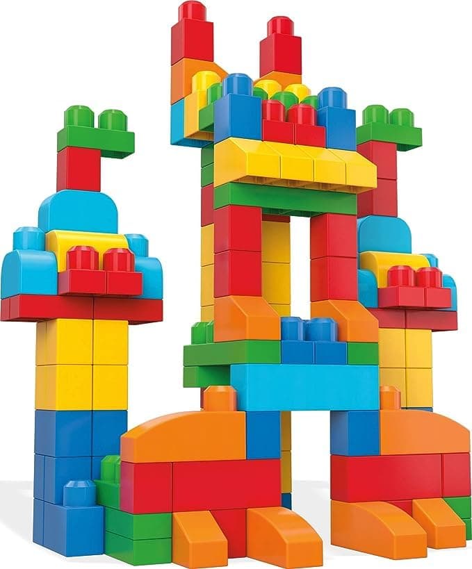 200-Piece Colourful Building Blocks Set in Plastic Container