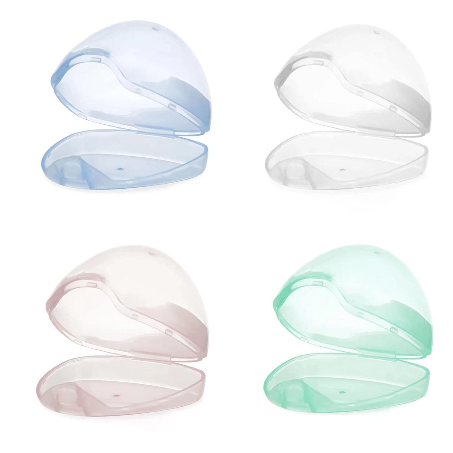 PandaEar Pacifier Nipple Holder Case Container Boxes (4 Pack)| Universal Accessories Holders| Travel Cases| BPA Free