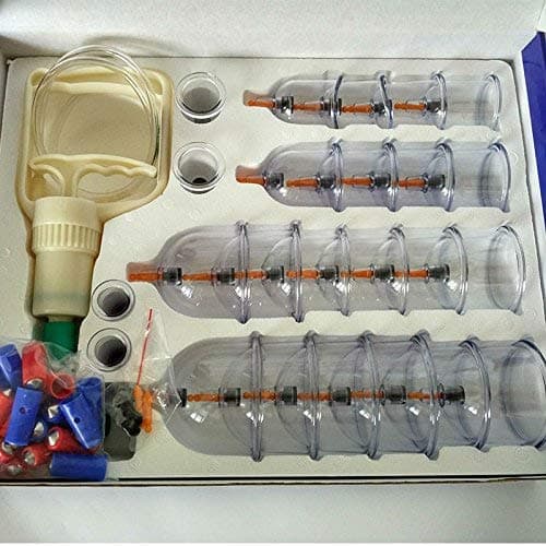 GENERIC 12 PCS Vacuum Cupping Set Health Care Vacuum Cupping Portable Body Relaxation Massage Therapy Kit Chinese Cupping Cups SC89