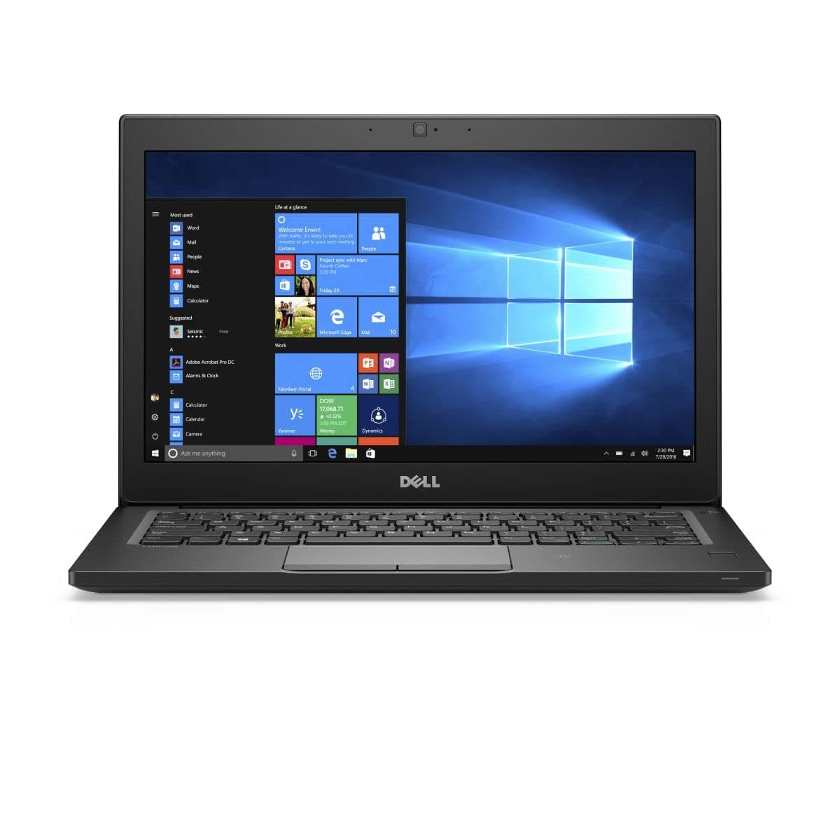 Dell Latitude 7280 Business Notebook Laptop, Intel Core i7-7th Generation CPU, 8GB RAM, 256GB HDD, 12.5 inch Display, (Renewed) with 15 Days of IT-Sizer Golden Warranty
