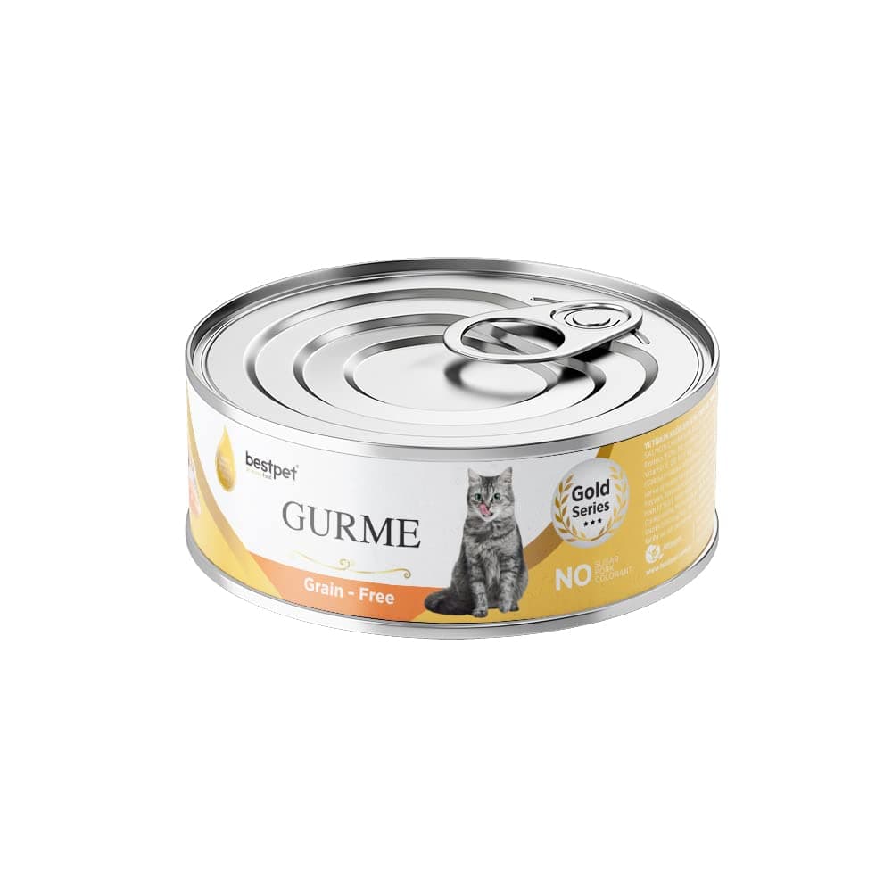 Bestpet Grain-Free, Salmon Pieces Wet Food for Adult Gourmet Cats, 85g