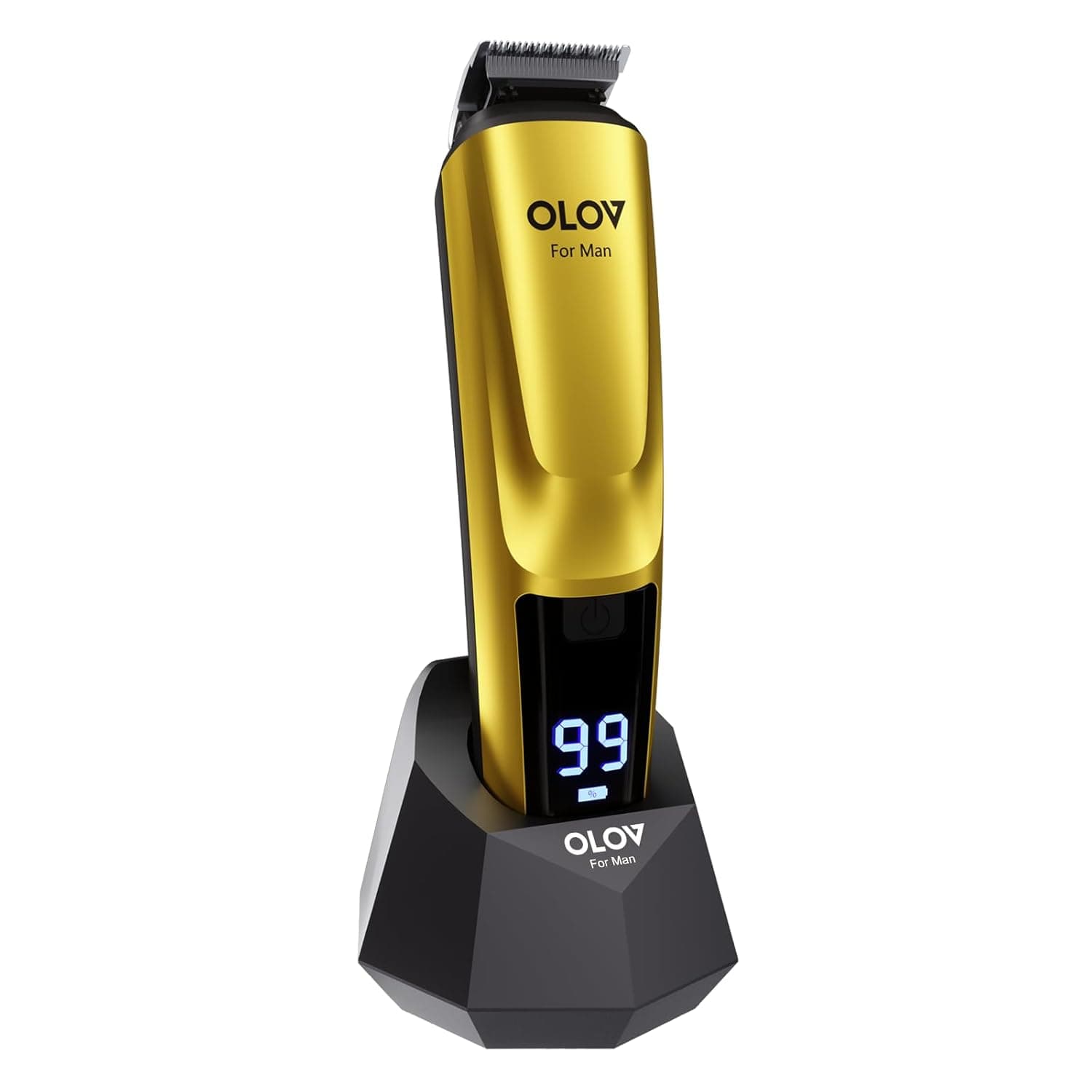 Beard Trimmer, 21 Piece Mens Grooming Kit and Hair Clipper, Cordless Rechargeable Electric Razor Beard, Face, Nose, Hair Trimmer, Gold