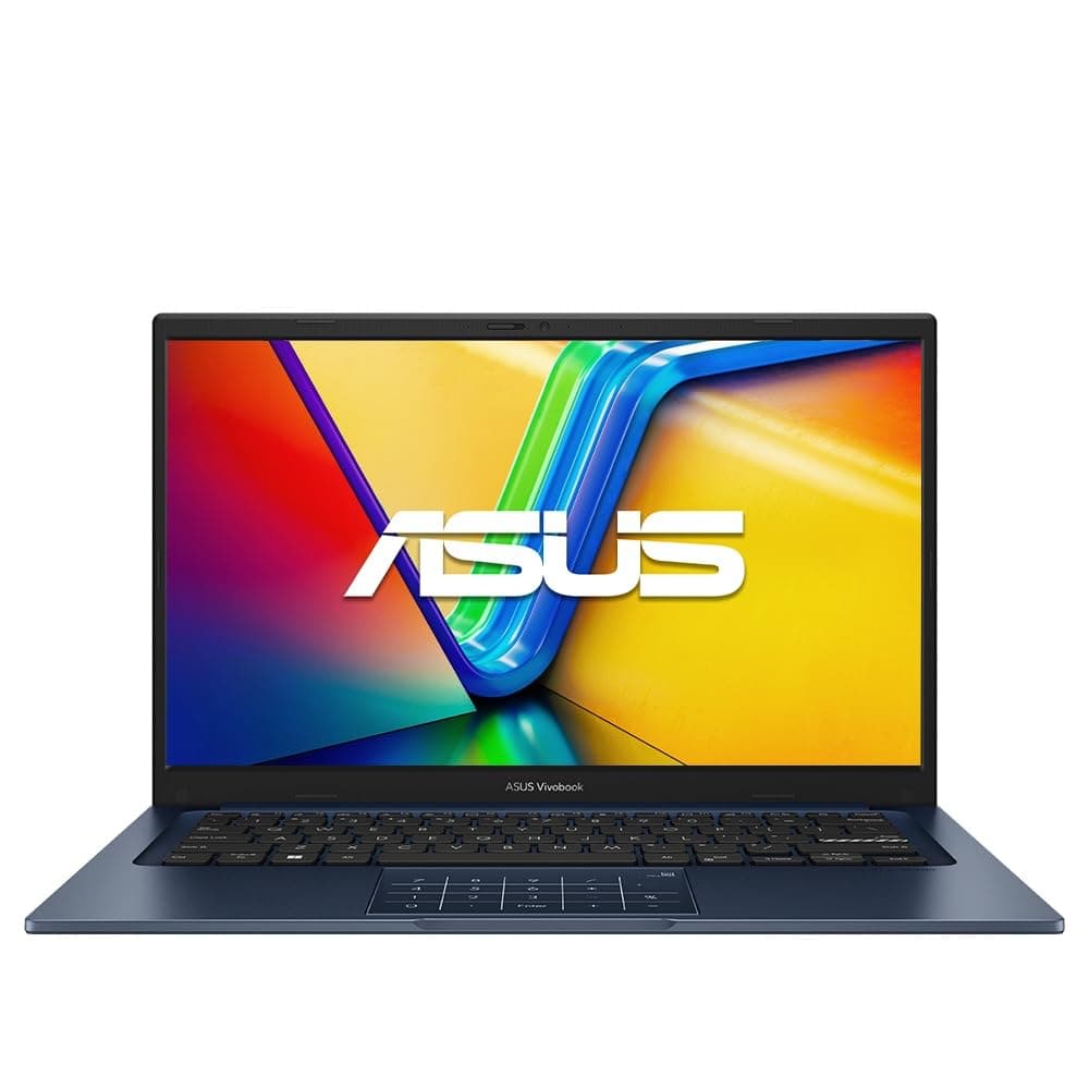 ASUS Vivobook 14 Personal Laptop, 2025, 14" 1920x1080, Intel-10 Core 5 120U, 12GB DDR4, 512GB SSD, Win10 Pro, Wi-Fi 6, BT 5.2, 720p HD Camera, Quiet Blue
