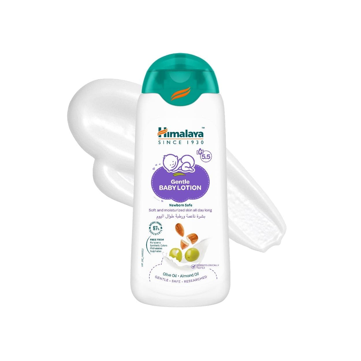 Himalaya Baby Lotion | No Parabens, Dyes & Synthetic Colors is a Quick-Absorbing Daily-Use Lotion -400ml
