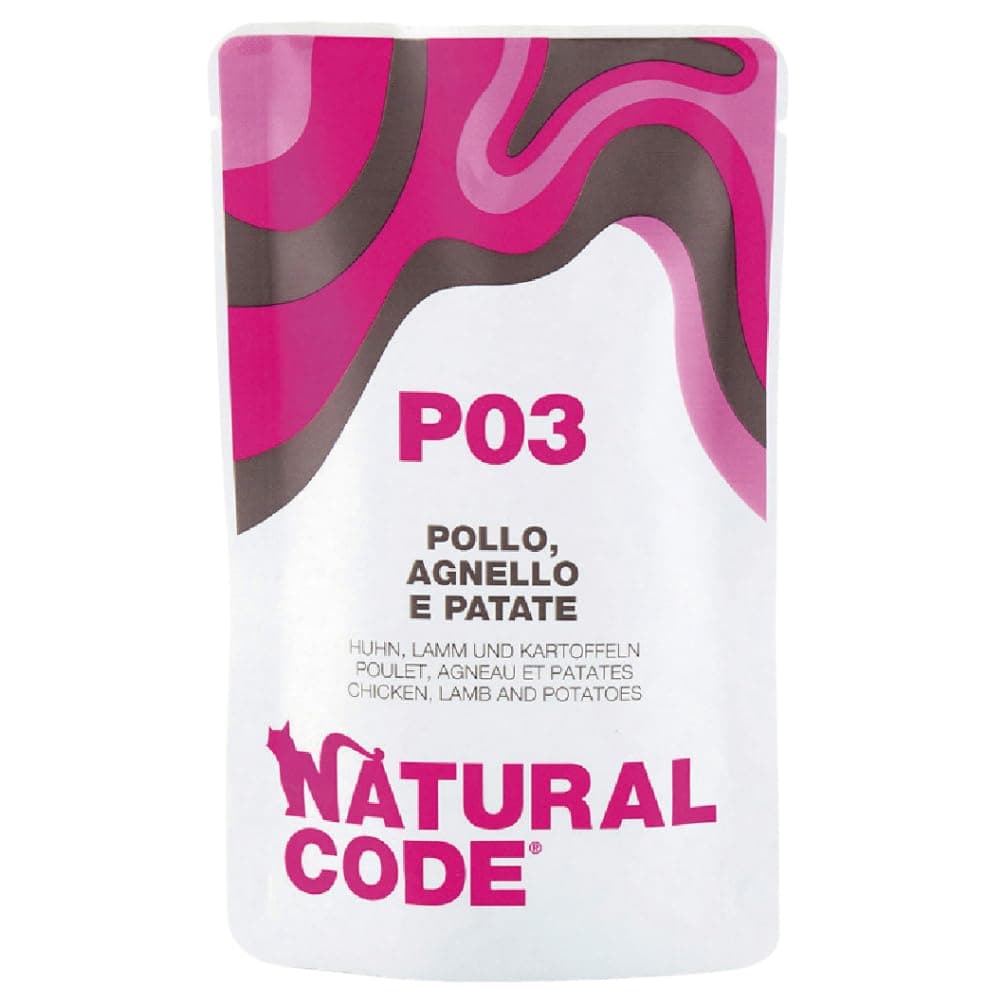 Natural Code Cat Wet Food Pouch Chicken Lamb & Potatoes 70g