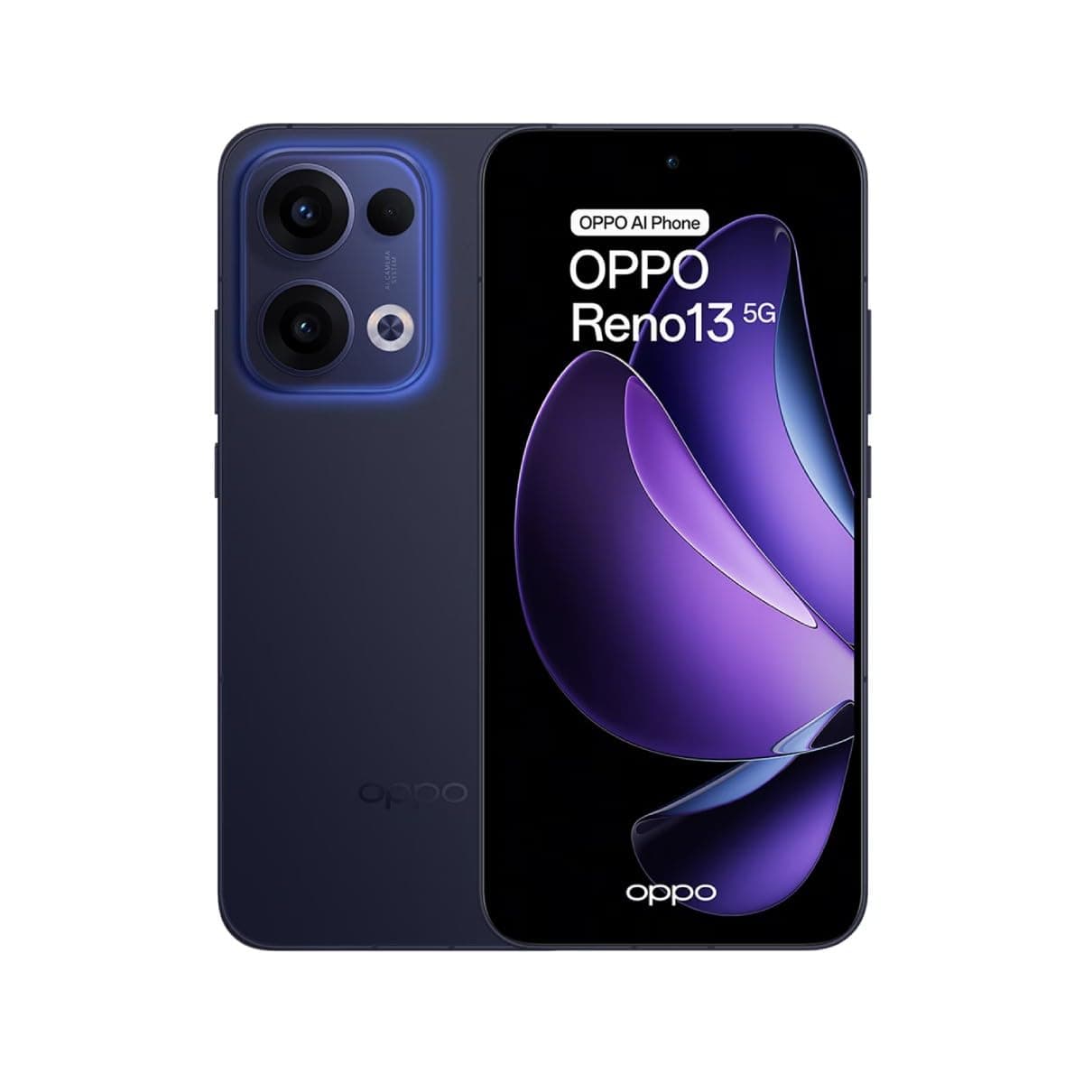Oppo Reno13 Dual-SIM 256GB ROM + 12GB RAM (GSM Only | No CDMA) Factory Unlocked 5G Smartphone (Blue) - International Version