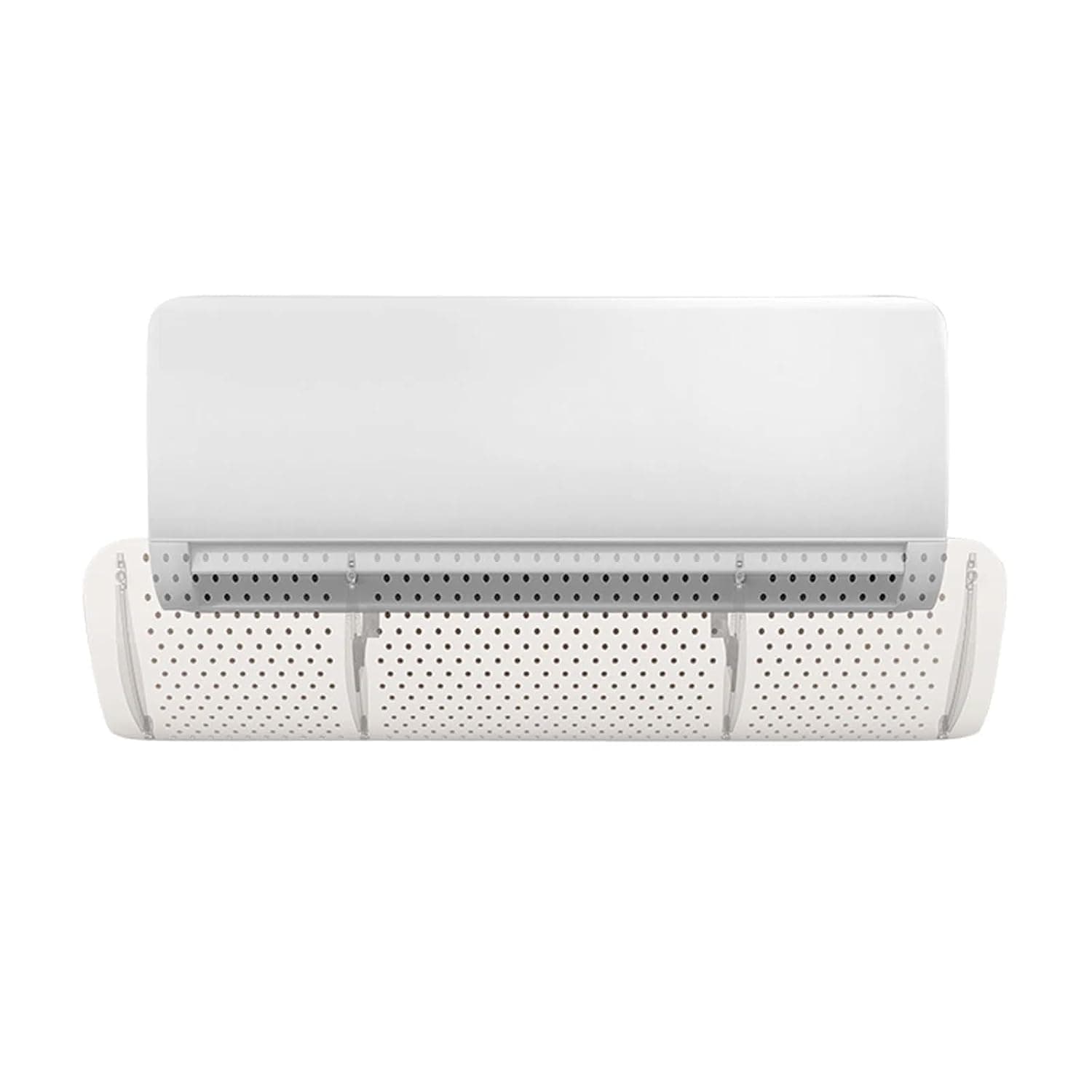 ذا وايت شوب عاكس لمكيف الهواء، عاكس تدفق الهواء من بلاستيك PVC مع عاكس رياح تيار متردد قابل للتعديل 180 درجة، يقلل الضوضاء والتحكم في تدفق الهواء بكفاءة في الطاقة لغرفة المعيشة وغرفة النوم (90 سم)