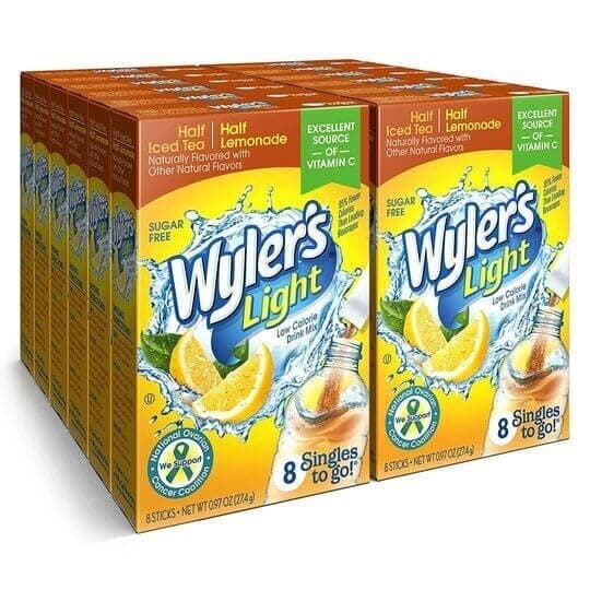 Whyler Instant Active Complex Boosts Body Metabolism Sugar Free (12 Pack, Half Lemonade Half Tea)