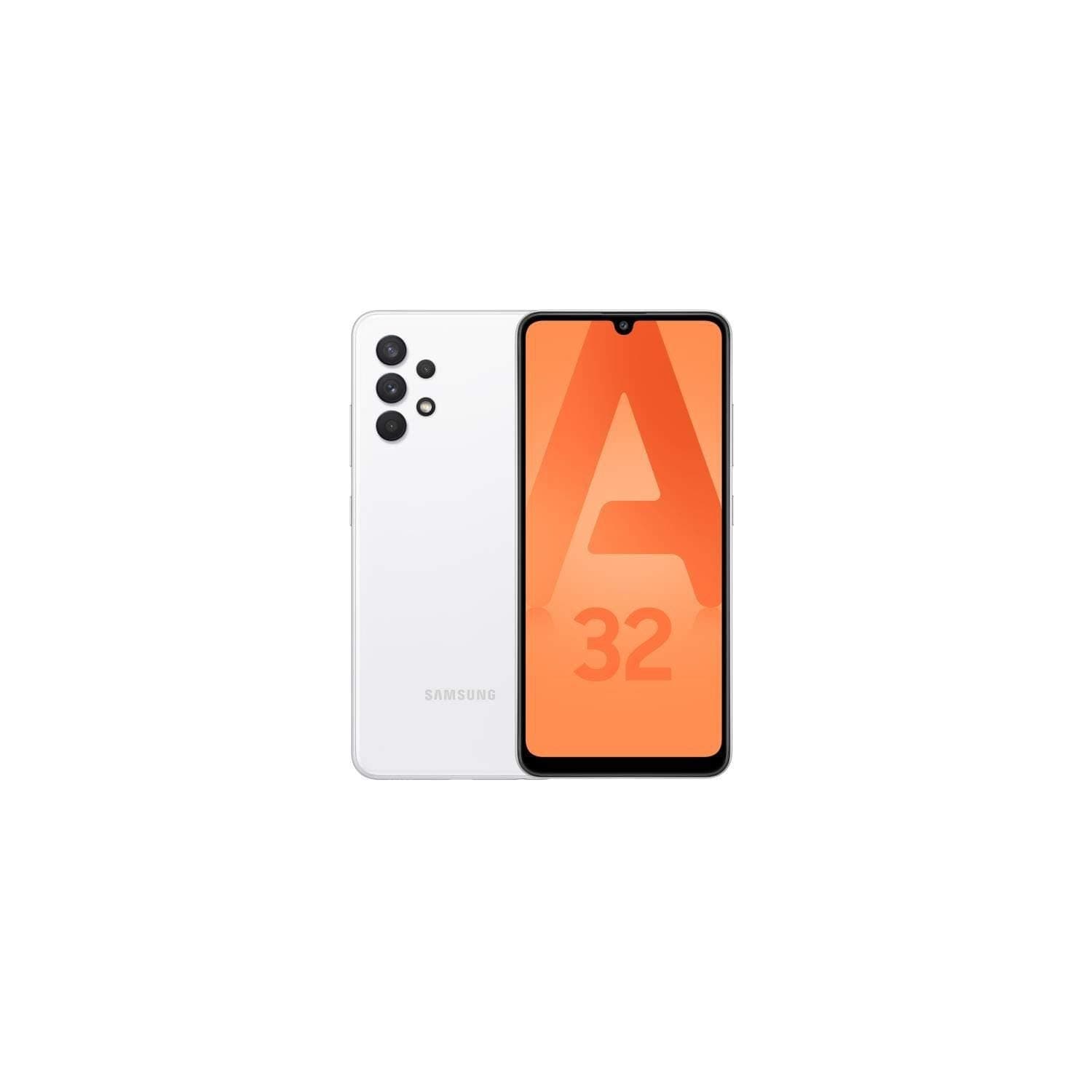 Samsung Galaxy A32 5G SM-A326B Dual-SIM STANDARD EDITION 128GB + 4GB RAM (Only GSM | No CDMA) Factory Unlocked 5G Smartphone (Awesome White) - International Version