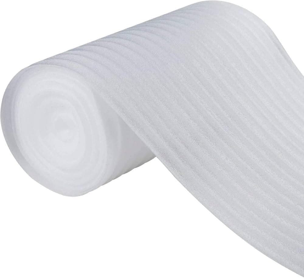 Biki™ Saudi Made 2mm Foam Wrap Roll (1m x 10m) | Premium Anti-Scratch Cushioning for Dishes & Glassware | Moving & Storage Supplies | لفافة فوم للتغليف