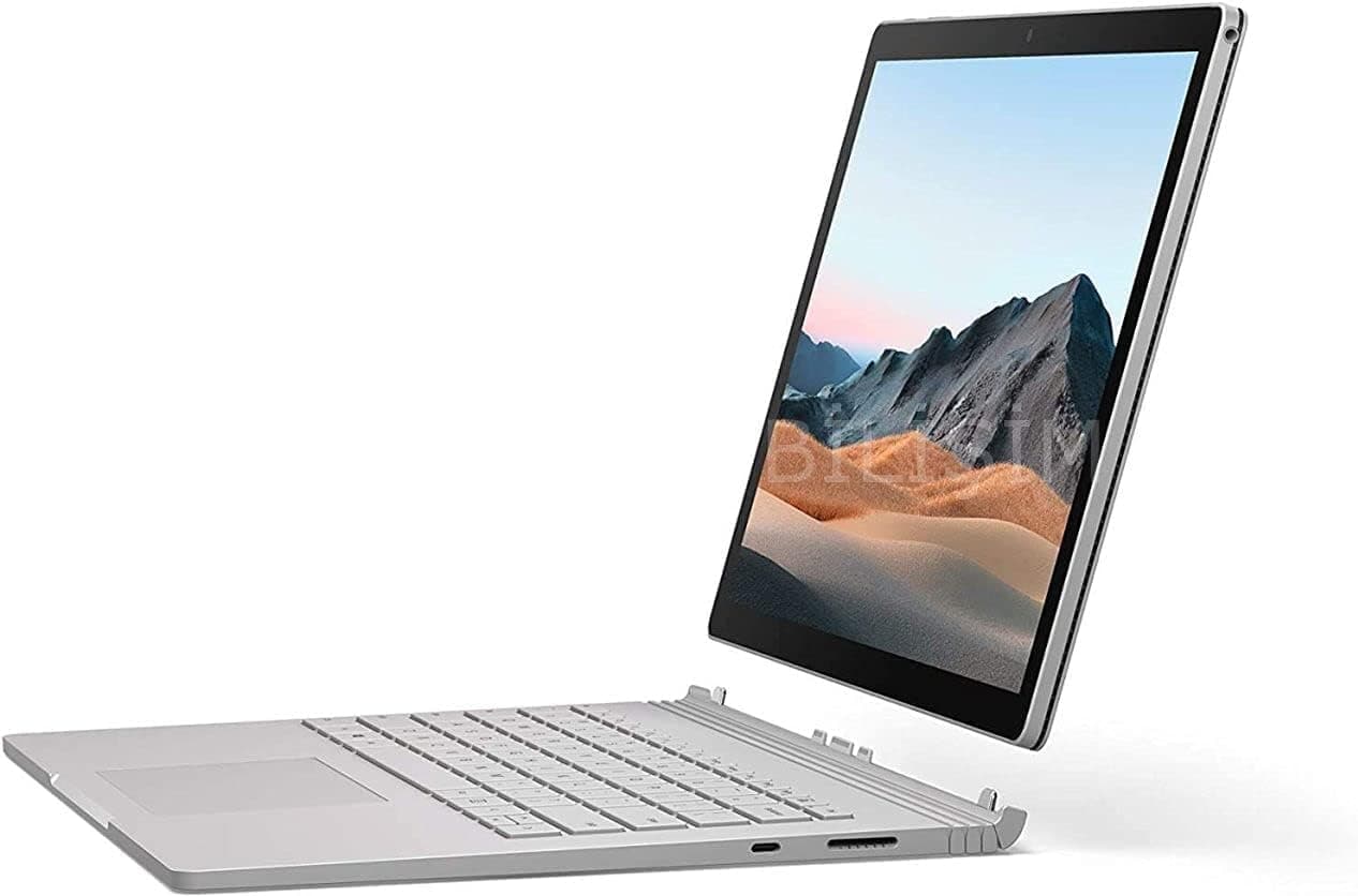 Microsoft Surface Book 3 Convertible Notebook, Intel Quad Core 10th Gen i7-1065G7 1.3Ghz, 16GB, 256GB SSD, 15.5 Inch Touchscreen, GeForce GTX 1660 Ti 6GB, Eng Keyboard, Win 10 Pro, Silver