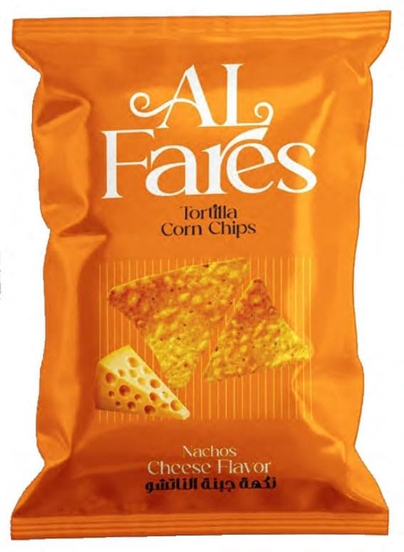 Al Fares Nacho Flavor Tortilla Corn Chips 100 g
