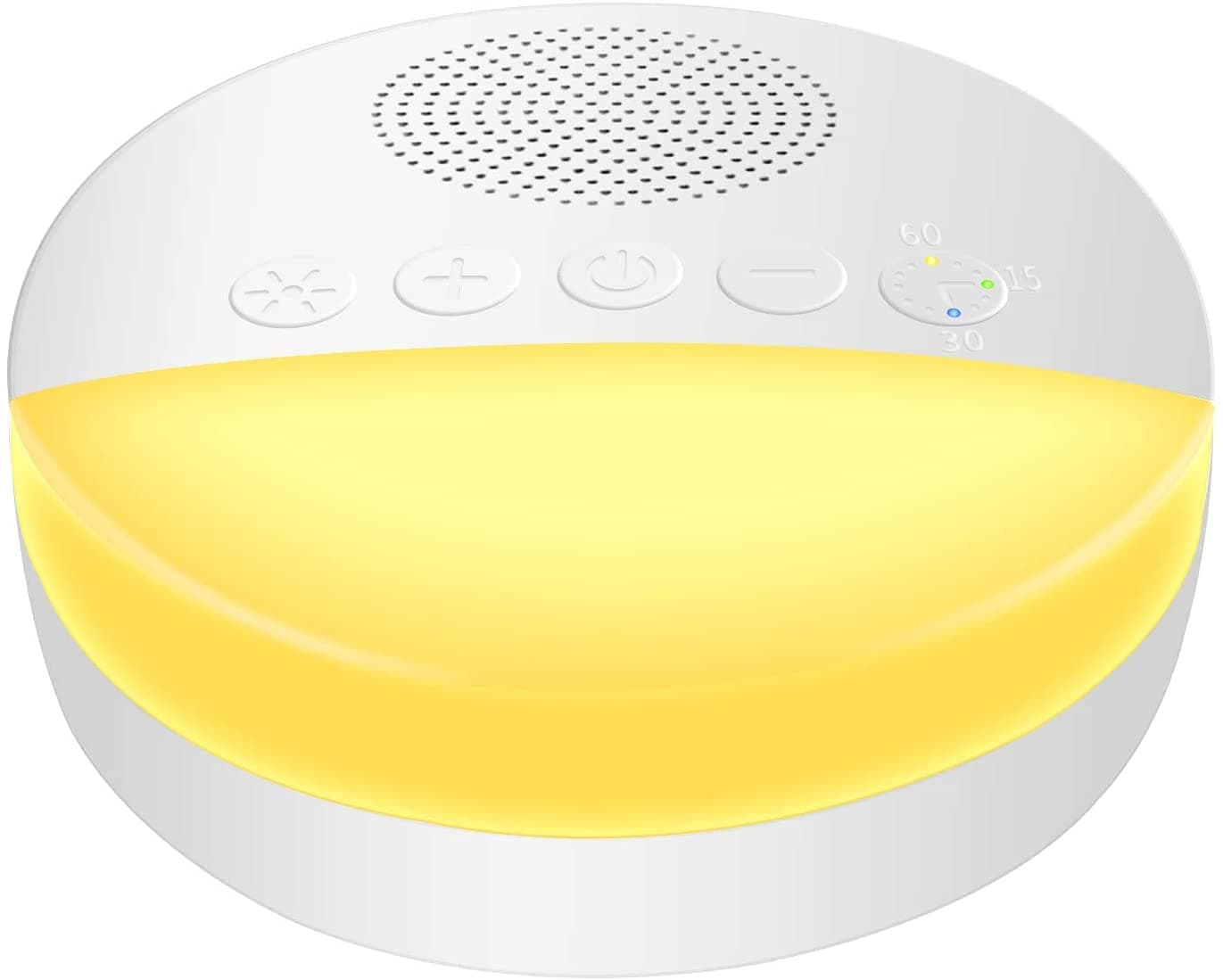 White Noise Machine, Ubitree 20 Soothing Sounds Mini Portable Sleep Therapy Machine with Soft Night Light for Baby Kids Adults, USB Rechargeable Sound Spa Sleeping Aid for Home Travel, Auto-off Timer