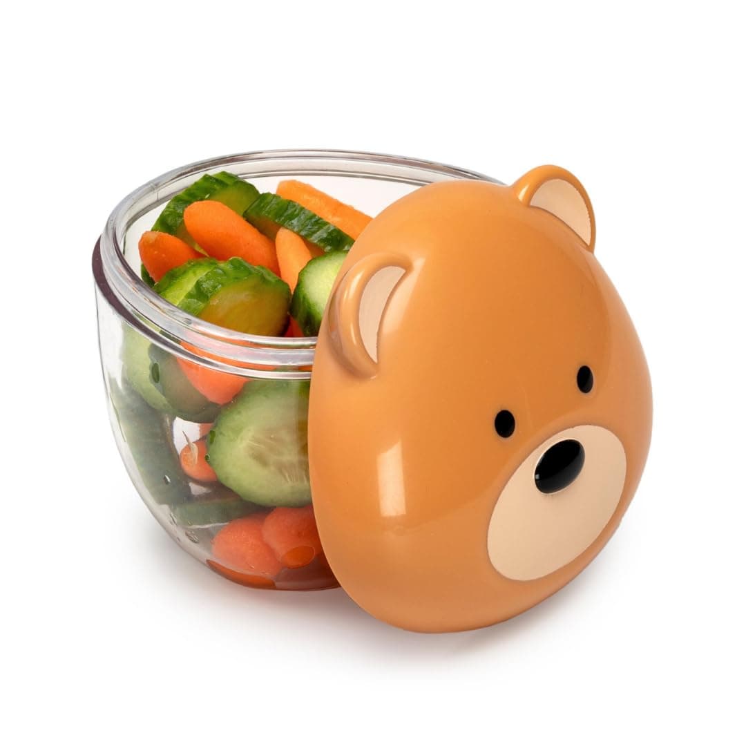 Melii Animal Snack Containers - Adorable, Airtight, and Leakproof Designs for Kids - BPA Free, Easy Clean, Perfect for On the Go Snacking and Lunch Boxes