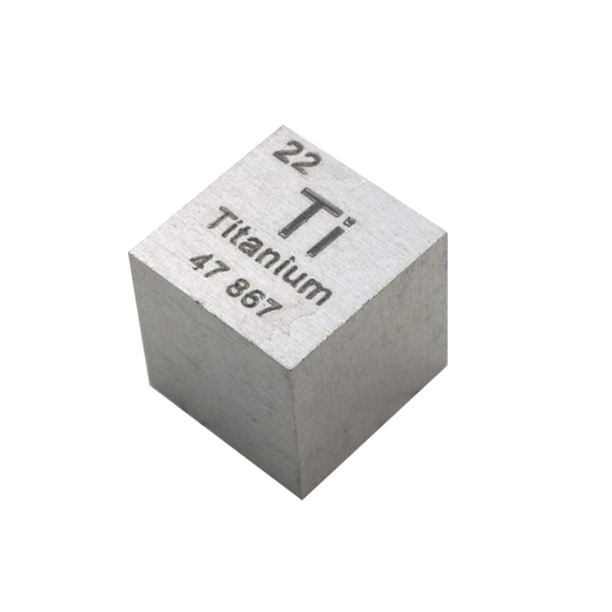 Titanium Cube,10mm Ti Block for Element Collection Lab Experiment Material Hobbies Simple Substance Block Display DIY,Unpolished
