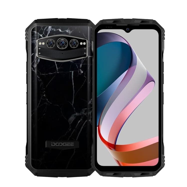 DOO.GEE V30T 5G Rugged Phone, 108MP Camera, Night Vision, 20GB+256GB,10800mAh Battery, Triple Back Cameras, Side Fingerprint ID, 6.58 inch Android 12.0, 5G, NFC, OTG, Wireless Charging (Marble Black)