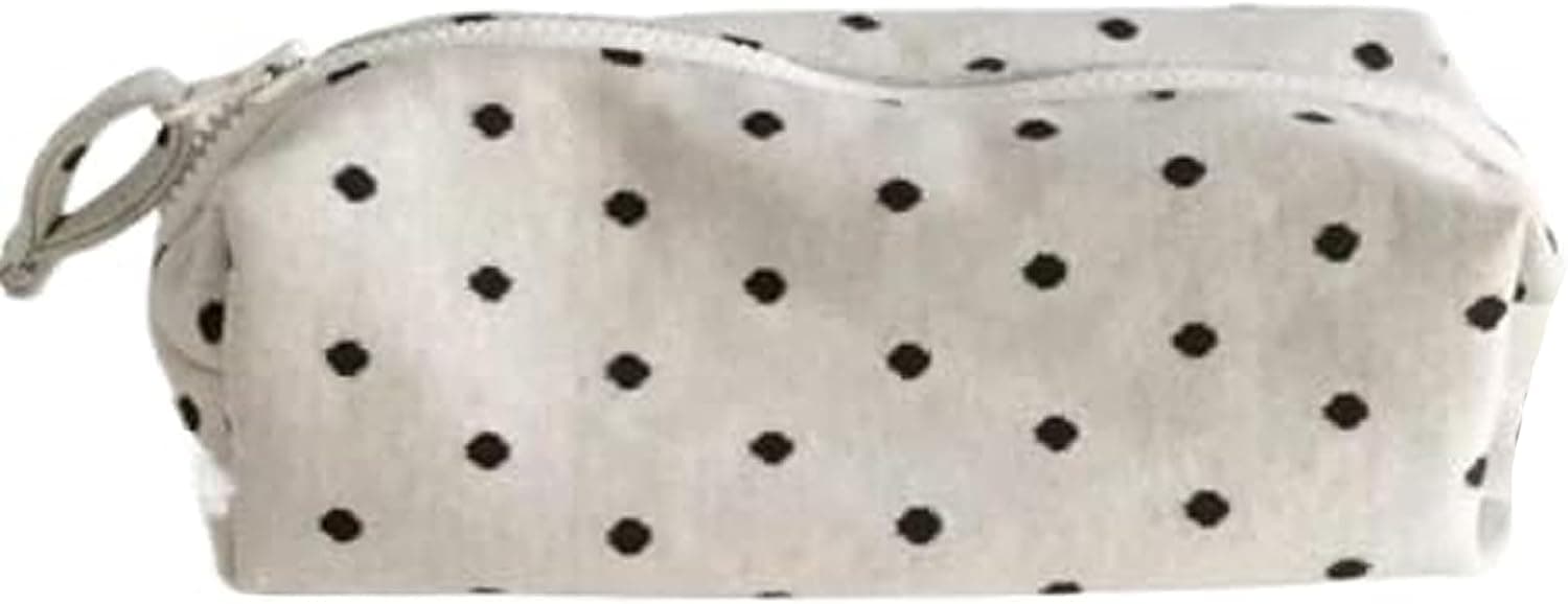 Y2k Cute Kawaii Polka Dot Pencil Case for Women, Stylish Paper Bag, School Supplies Pouch, Adorable Pen Holder for Students Polka Dot-A