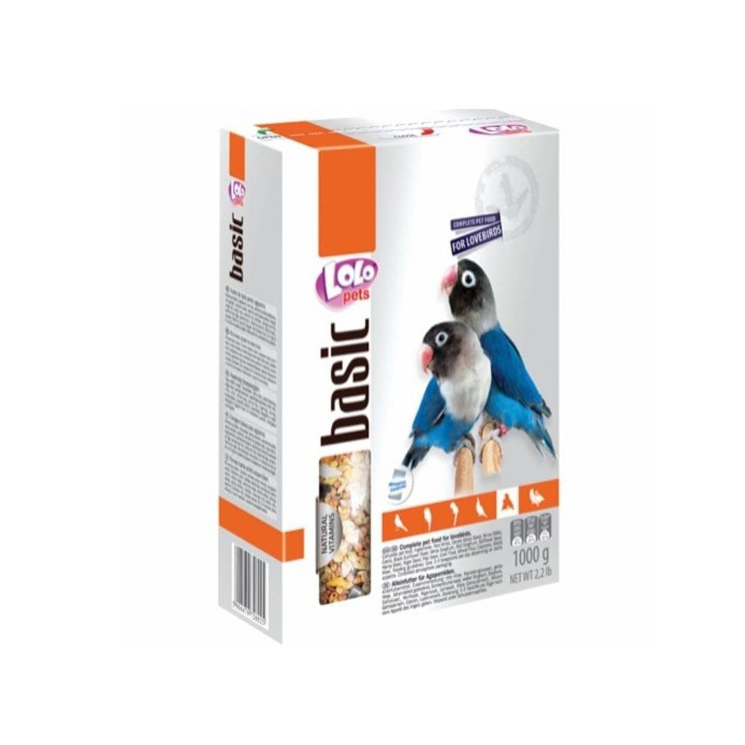 Lolo Pets Foody Premium Complete Food for Lovebirds 1kg