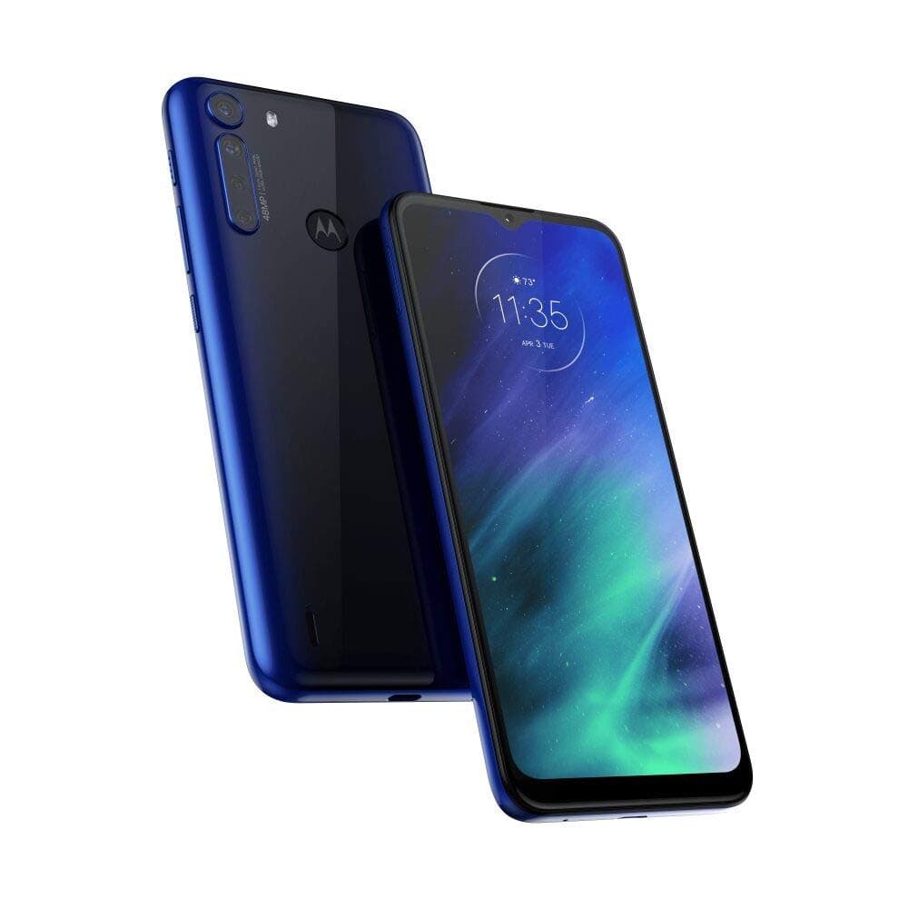 Motorola One Fusion XT2073-2 64GB GSM Unlocked Android Smart Phone - Deep Sapphire Blue