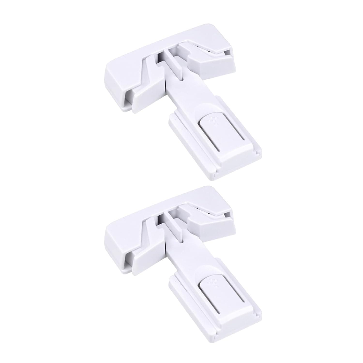 2 Pack Refrigerator Fridge Freezer Door Lock for Kids and Aging Seals,Child Proof Refrigerator Lock with Strong Adhesive(White),Cabinet Fridge Locks Baby Proofing,Door Lock for Toddlers,no Tools Need