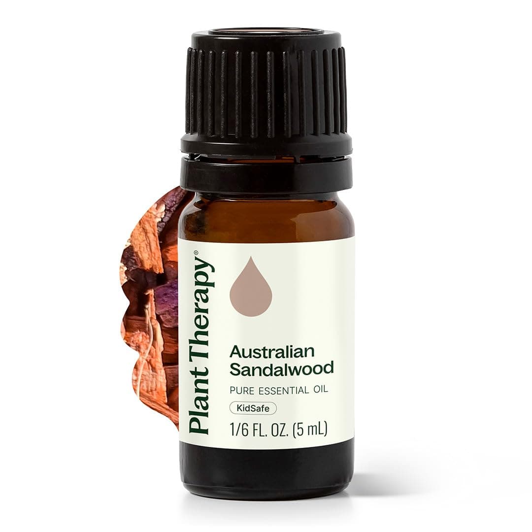 Plant Therapy Sandalwood Australian Essential Oil 100% Pure, Undiluted, Natural Aromatherapy, Therapeutic Grade 5 mL (1/6 oz) | 100% Pure and Undiluted, Great for Essential Oil Diffusers and Skincare DIYs