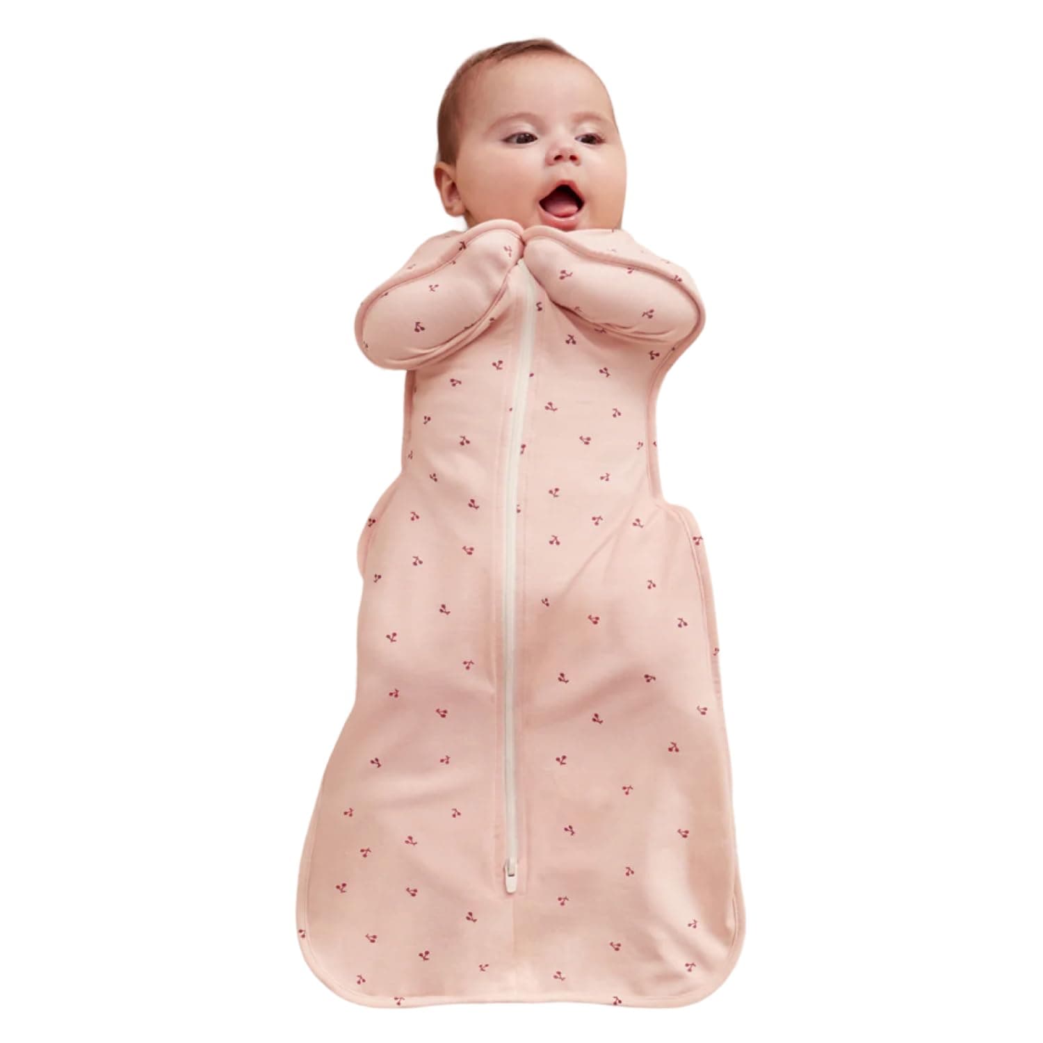 Love to Dream Swaddle UP Bamboo Baby Sleep Sack 1.0 TOG - Soft Lightweight Newborn Sleeping Bag, Breathable Swaddle Blanket Alternative with Easy Zipper (M) | Ultra Soft Viscose from Bamboo, Arms Up Swaddle Calms Startle Reflex, Newborn Essentials 68–75F