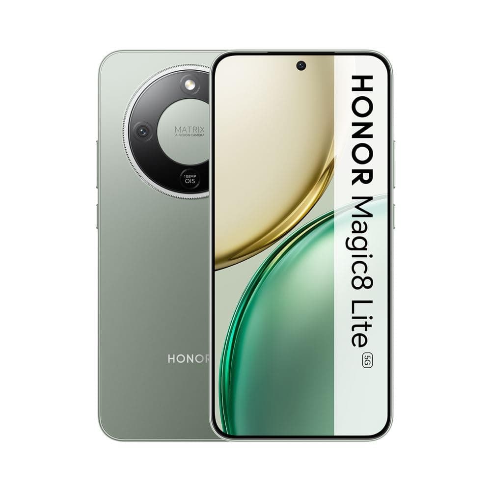 Honor Magic8 Lite Dual-SIM 512GB ROM + 8GB RAM (GSM Only | No CDMA) Factory Unlocked 5G Smartphone (Forest Green) - International Version
