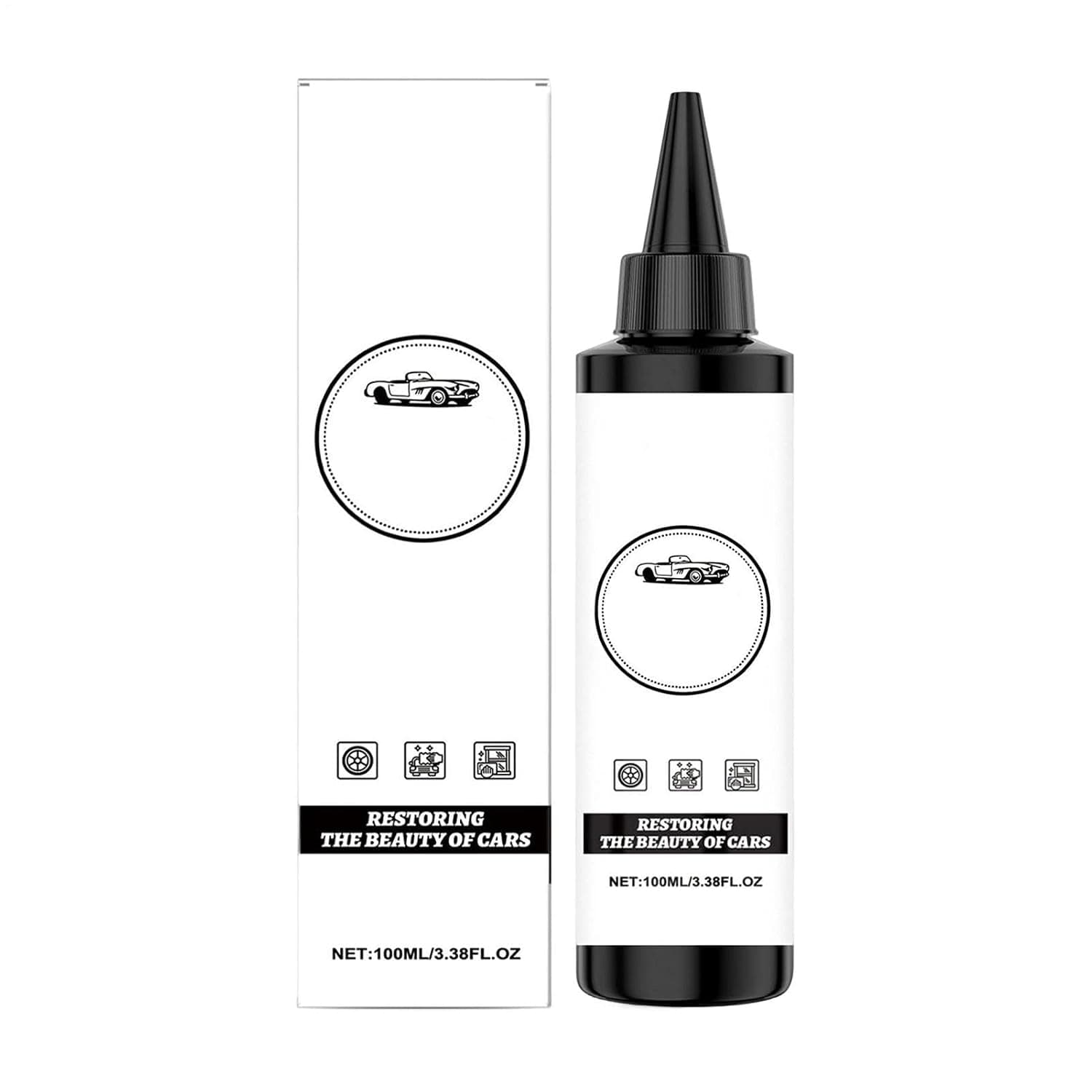 Coating Agent For Car 100ml - Waterproof UV Resistant Dustproof Long Lasting Coating, Car Polishing Agent Shine Restorer | Hood Side Trunk Front Windshield Wheel