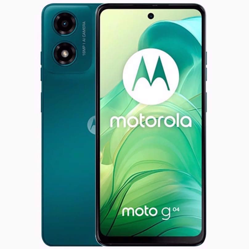 Motorola Moto G04 DUAL-SIM 128GB ROM + 4GB RAM (GSM Only|No CDMA) Factory Unlocked 4G/LTE Smartphone (Sea Green) - International Version