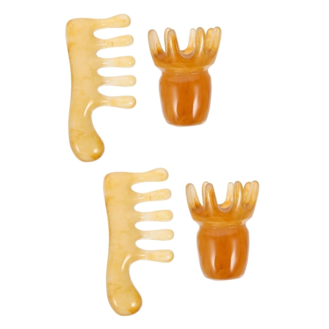 4pcs Scalp Massage Tool Gua Massage Comb for Care Relaxation Itch Relief Smooth for All Hair Types Comb for Men