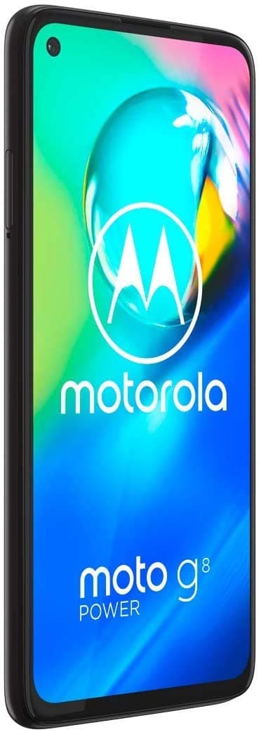 Motorola Moto G8 power 6.4 Inch FHD+ zero-notch display, Qualcomm Snapdragon SD665, 16MP main camera, 2MP macro camera, 5000 mAH battery, Dual SIM, 4/64GB, Android 10, Smoke Black