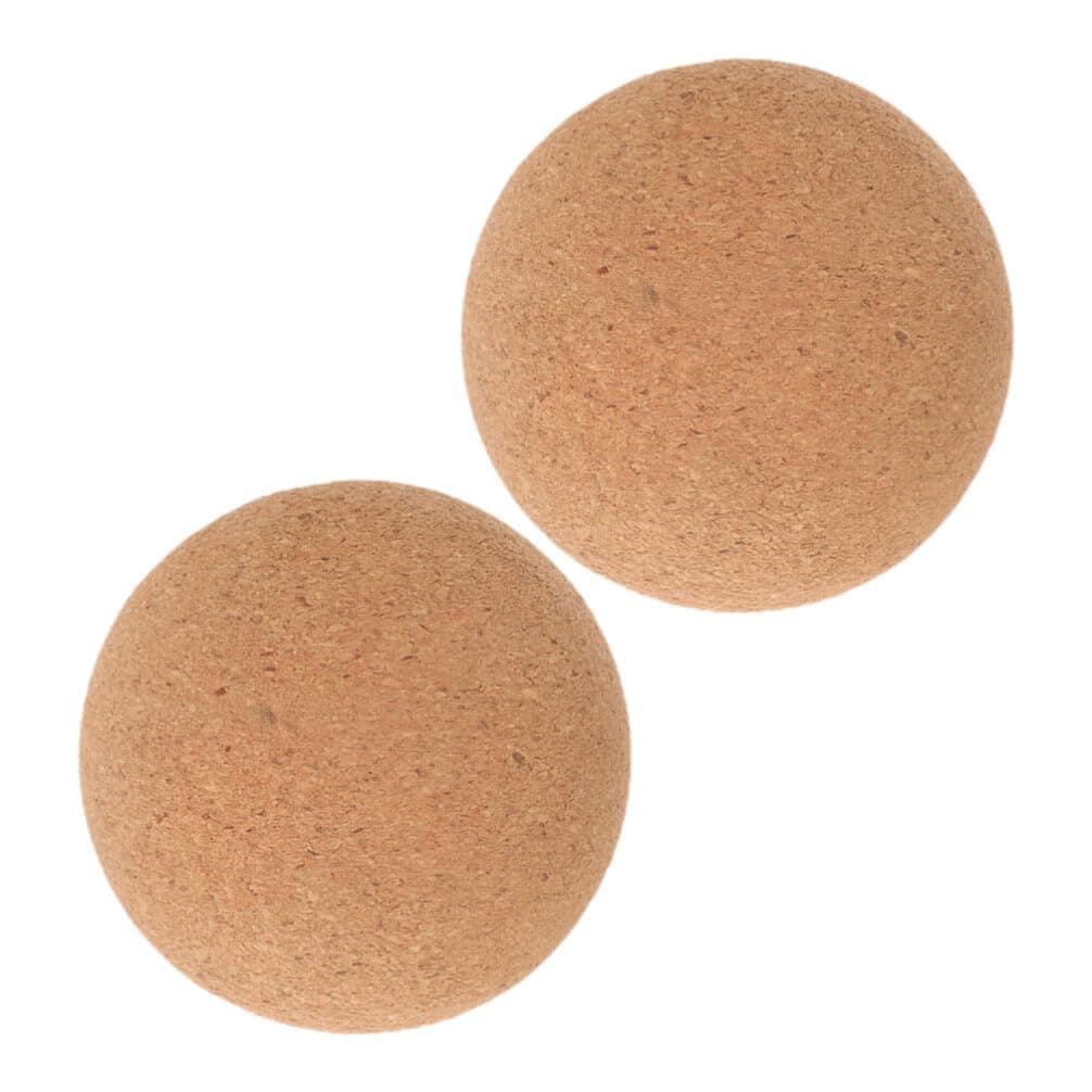 Yardwe 2pcs Cork Myofascial Release Massage Yoga Accessory for Muscle Relaxation Lightweight Fitness Roller for Back Neck and Foot Massage for Gym Home Use
