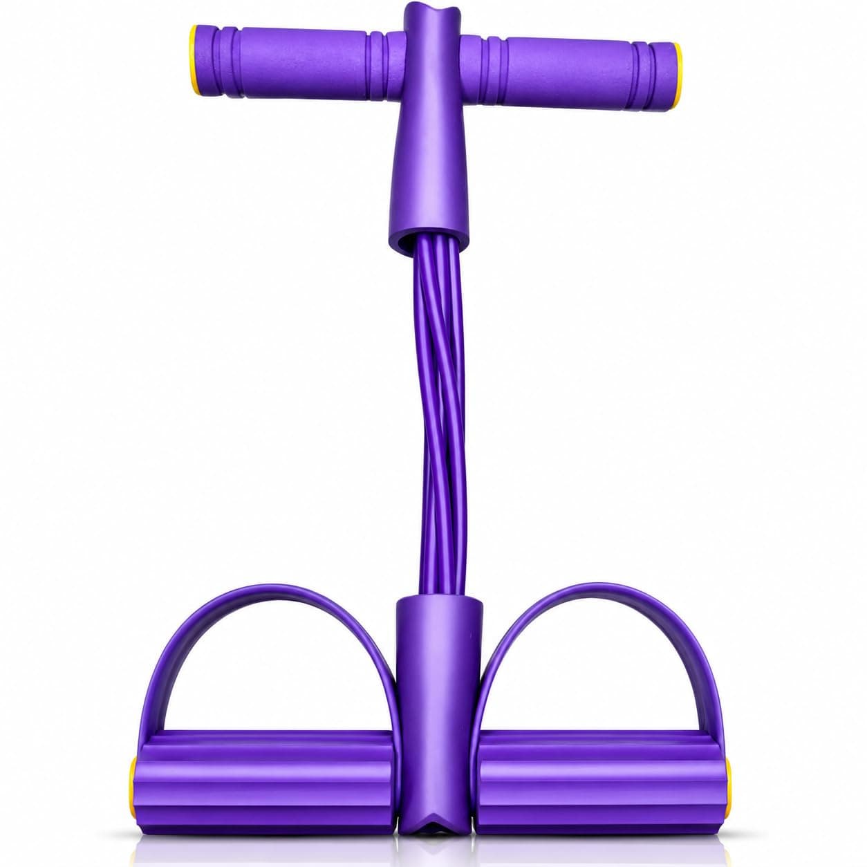 Multifunction Tension Rope, 6-Tube Elastic Yoga Pedal Puller Resistance Band, Natural Latex Tension Rope Fitness Equipment, for Abdomen/Waist/Arm/Leg Stretching Slimming Training