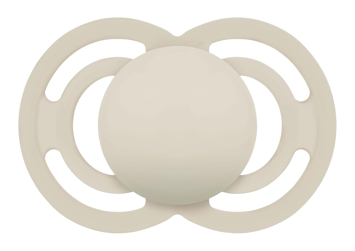 MAM 1 x Soother 6 Months + Symmetrical Teat Flat Extra Thin Flexible Soft Silicone Easy to Receive with Self-Sterilising Box MAM Perfect Neutral Matte