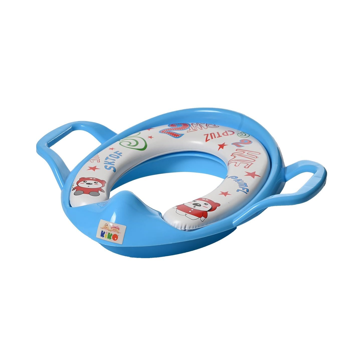 Kiko 01-11440 Toilet Training Seat with Handles, Blue