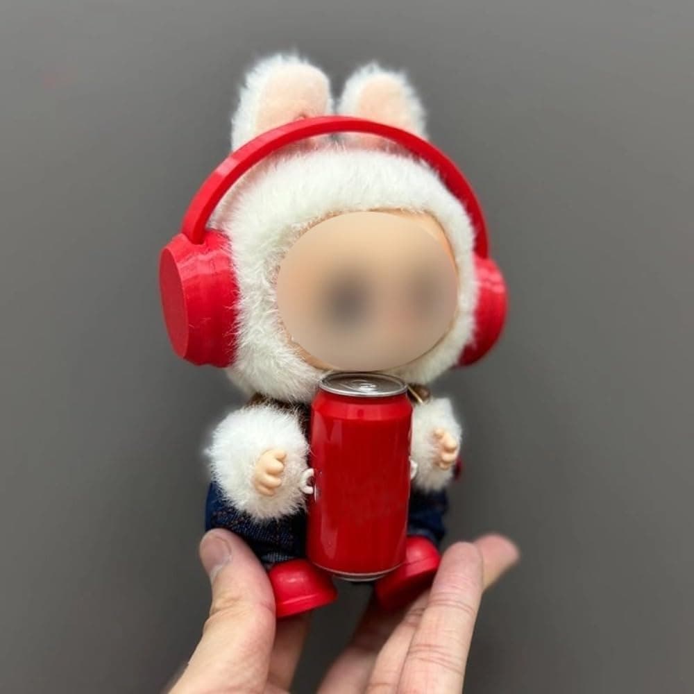 Aputue Fashion Clothing Set, Stylish Doll Clothes for 1/2/3 Generation, Comes with Red Accessories and Light Color Denim Pants, Ideal for Doll Display and Photography