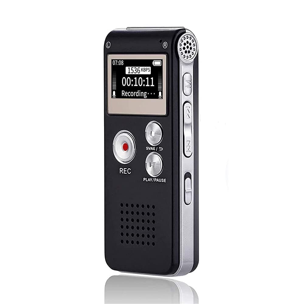 Sunlan 16GB Digital Voice Activated Recorder Sound Audio Recorder Dictaphone for Lectures Meetings by