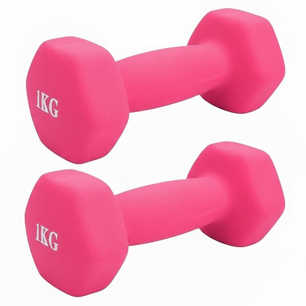 Dumbbell Set, 2 KG Weight,Home Gym Exercise Equipment Weights, Anti-Slip Grip, Strength Training